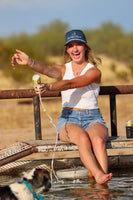 Cobalt & Silver Athletic Roper Hat