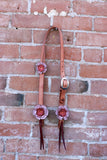 Leather Flower Headstall