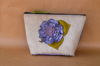Cowhide Makeup Bag