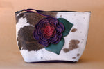 Cowhide Makeup Bag