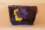 Cowhide Makeup Bag