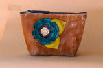 Cowhide Makeup Bag