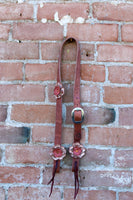 Leather Flower Headstall
