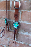Leather Flower Headstall